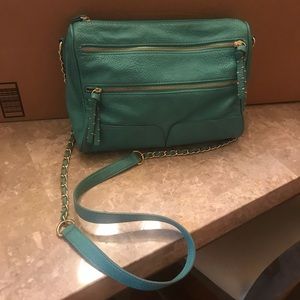 Steve Madden Teal Crossbody with gold accents